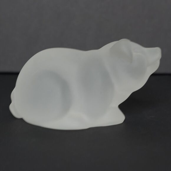 VTG NIB Princeton Gallery Crystal Small Pig Figurine Treasury Of Pigs Farmcore - Picture 4 of 14